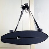 长板舞板单肩斜挎背带陆地冲浪板双翘板电动滑板背绳陆冲板包肩带