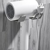 免打孔吹风机架304不锈钢 浴室壁挂电吹风支架卫生间风筒收纳架子