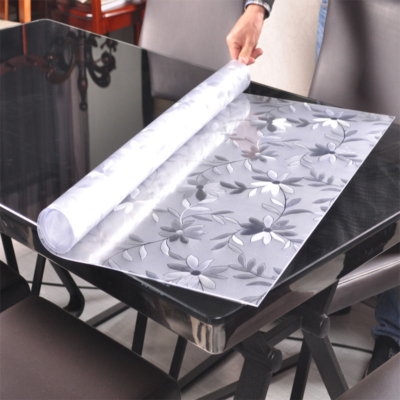 软玻璃pvc桌布防水防烫防油免洗塑料方餐桌垫透明茶几胶垫长方形