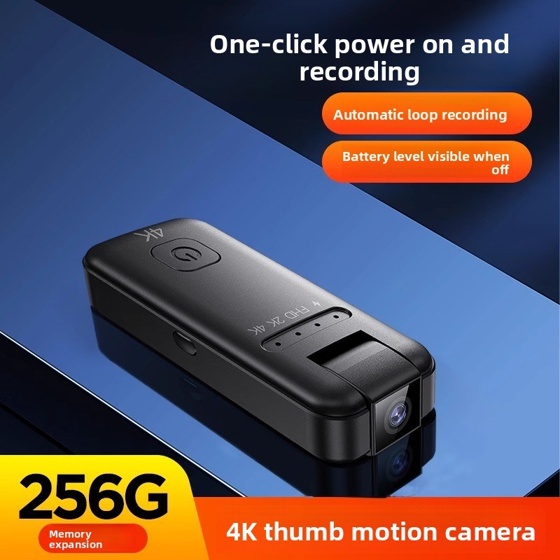 高清4K执法记录仪拇指相机运动相机方便皮瓣口袋裤子拍摄记录和视