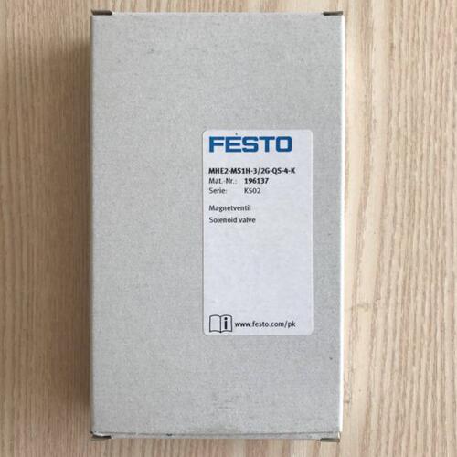 德国FESTO 电磁阀 MHE2-MS1H-3/2G-QS-4-K 196137 全新原装现货