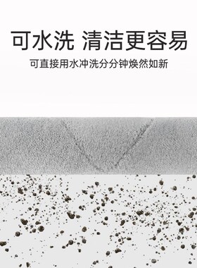 适配云鲸逍遥002AI扫地机器人配件滚边刷拖布尘袋滤网清洁液耗材