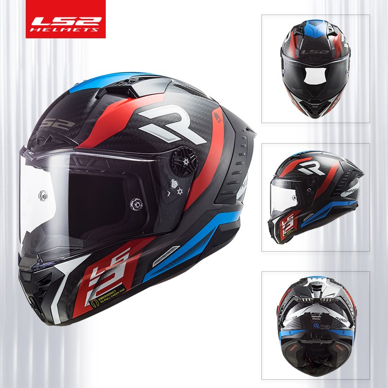 LS2碳纤维头盔男摩托车机车全盔女四季通用旗舰FF805雷霆奉
