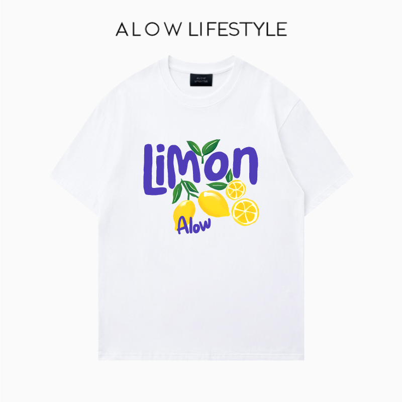【正品】ALOW LIFESTYLE生活系列 女装手绘卡通 宽松纯棉短袖t恤