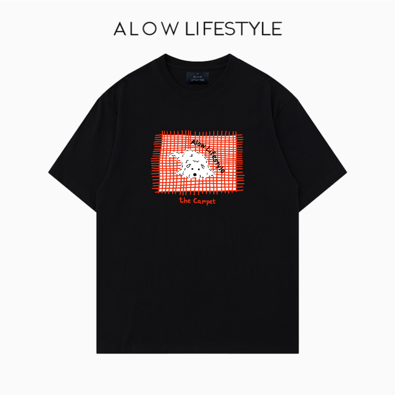 【正品】ALOW LIFESTYLE生活系列 女装手绘补丁 宽松纯棉短袖t恤