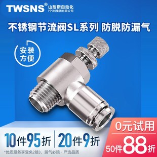 R03 R06 R01 R04 气动快插不锈钢节流BXGSL R02