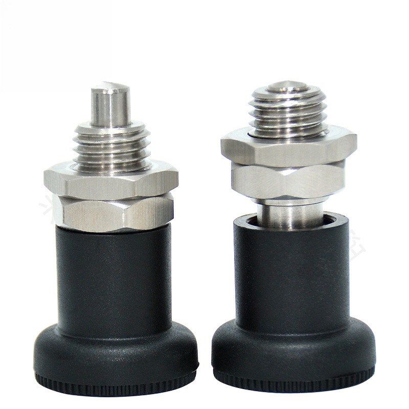 旋钮柱塞PXSK短螺纹型止动销树脂旋钮定位销PXRK复位自锁型分度销