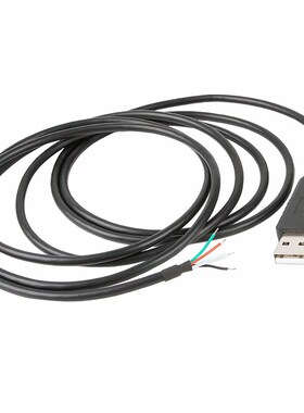 USB转RS232串口线 FT232R转换器电缆USMB转4P引脚线端串行调试线