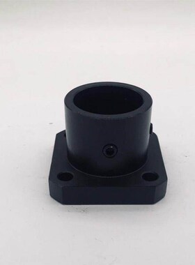 导向轴支座STHRB-8钢制轴固定座圆法兰方法兰切边顶丝光轴固定座