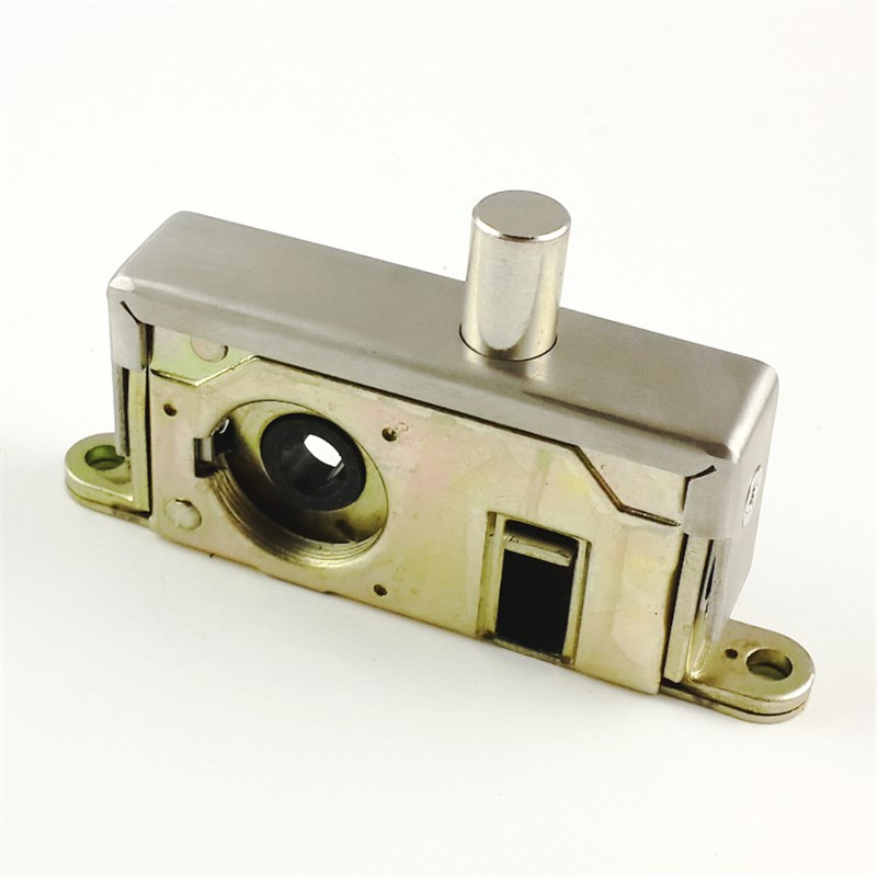 新款铝合金门隐形门锁 带钥匙 肯德基门锁有框玻璃门地锁落地锁