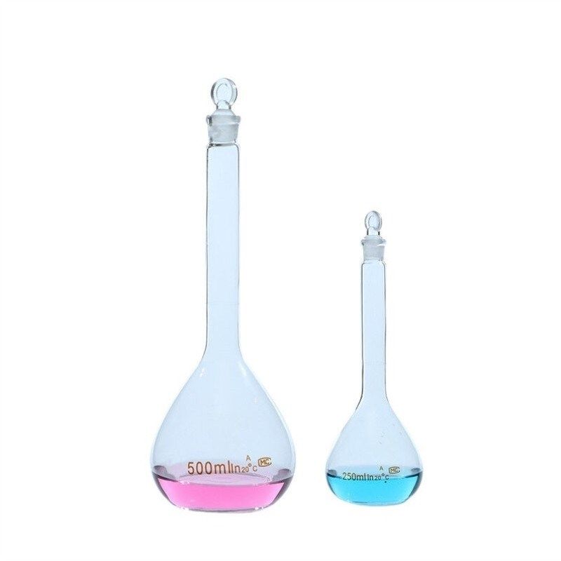 科睿才加厚玻璃容量瓶实验室器皿容量瓶透明容量瓶25mL容量瓶