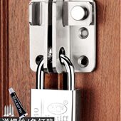 不锈钢门扣锁扣防盗门插销门栓搭扣老式 插销免打孔门鼻子 木门明装