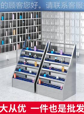 01不锈钢水杯柜车间加员工茶杯多2格存放柜厚学校多层034水HSF杯