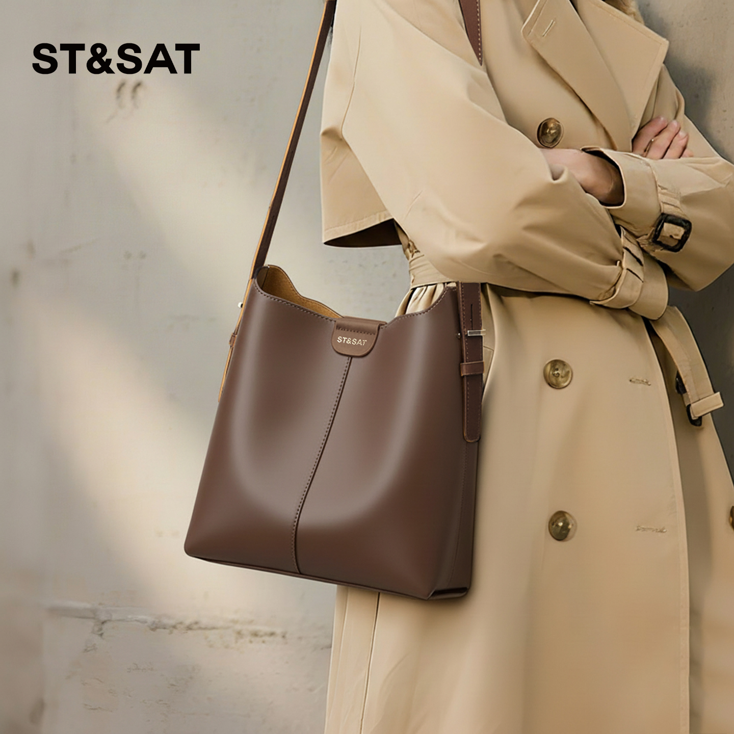 星期六女包托特包大容量水桶包