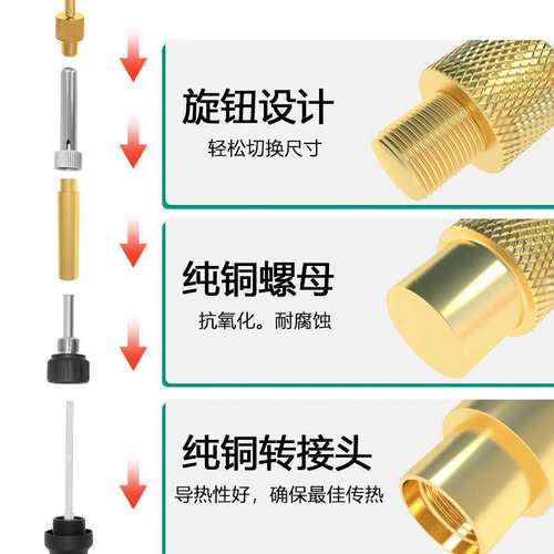 跨境款大功率909S数显电烙铁80W家用维修3D热压头139件套焊接套装