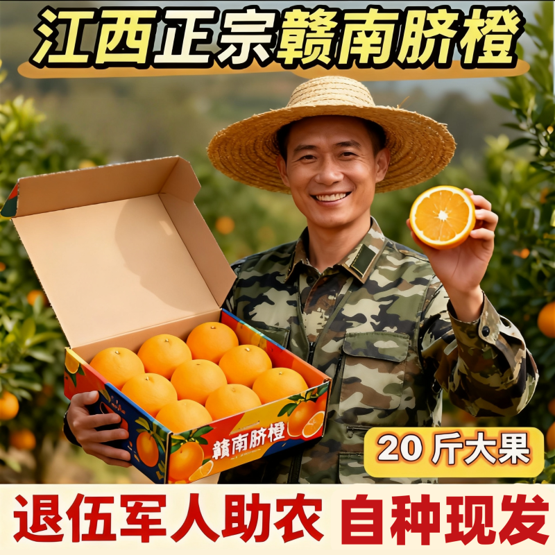 江西橙子赣南脐橙新鲜水果当季整箱20斤10斤应季时令榨汁产地直发,水产肉类/新鲜蔬果/熟食,橙,淘宝优惠券,粉丝福利购,淘宝优惠卷