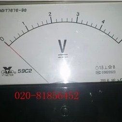 直流电压表59C2-5V 10V 15V 20V 30V 50V 59C2-V 安装式电表