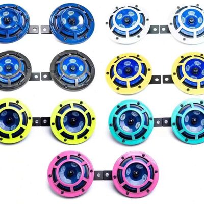 HELLA海拉黄 黄圈喇叭 红海拉 汽车喇叭进口12V改装高低双音喇叭