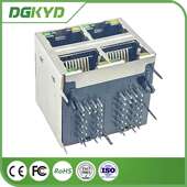 DGKYD22Q042AB2A5D068 RJ45千兆网络连接器 带灯屏蔽10PIN