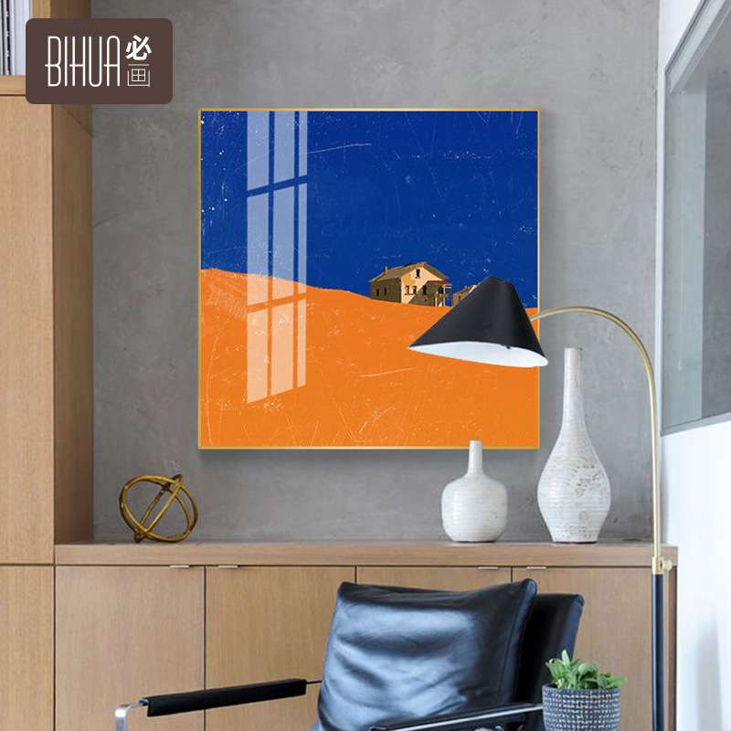 欧式 晶瓷意境抽象装饰画油画酒店壁画抽象客厅沙发背景挂画玄关图片