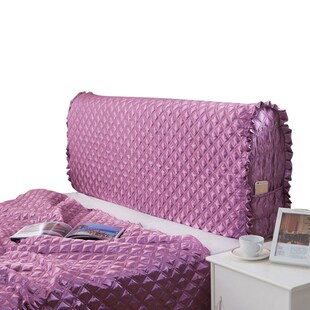 米尔卡尔欧式 布艺夹棉床头罩床头套皮床防尘罩1.8M床保护罩子