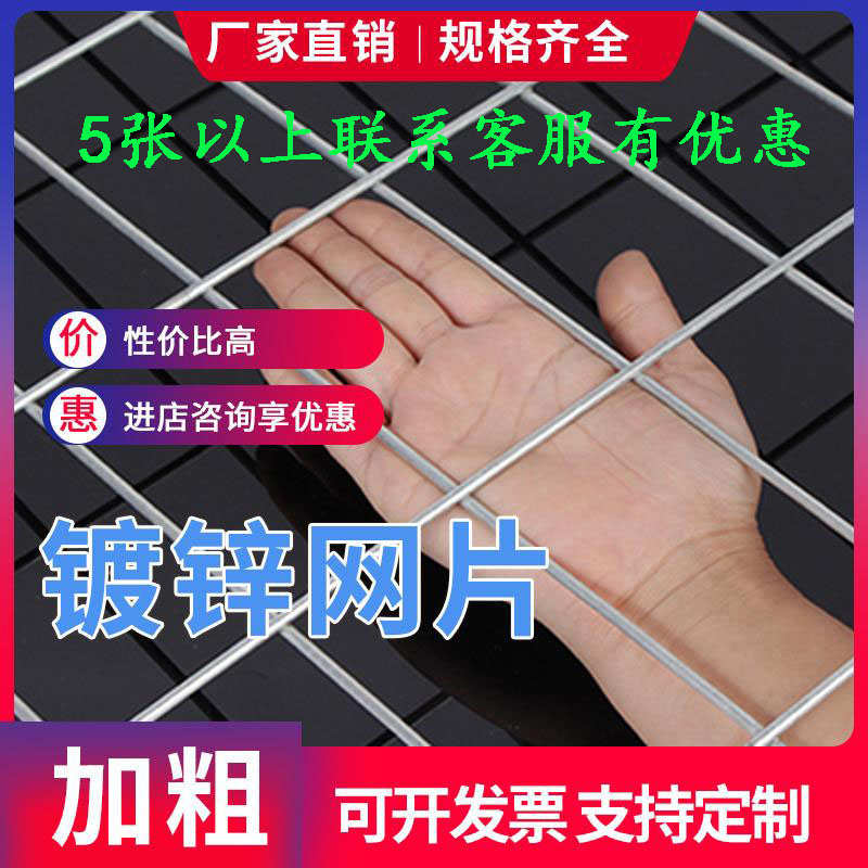 铁丝网网格养殖镀锌电焊网片小长孔鸟笼狗笼底网铁丝网围栏片养鸡