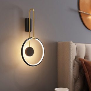 壁灯卧室床头灯简约现代轻奢北欧客厅电视背景墙创意走廊过道壁灯