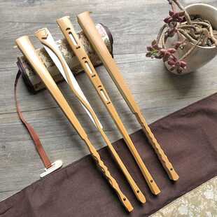 玉竹男扇子收藏文玩禹门洞如意头蚂蚁龙鳞花翻轮相声礼品折扇古风