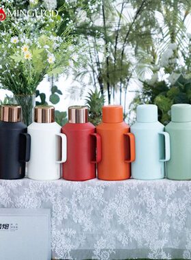 小钢炮316不锈钢家用旅行焖茶壶温显24小时保温2000ml可定制 商标