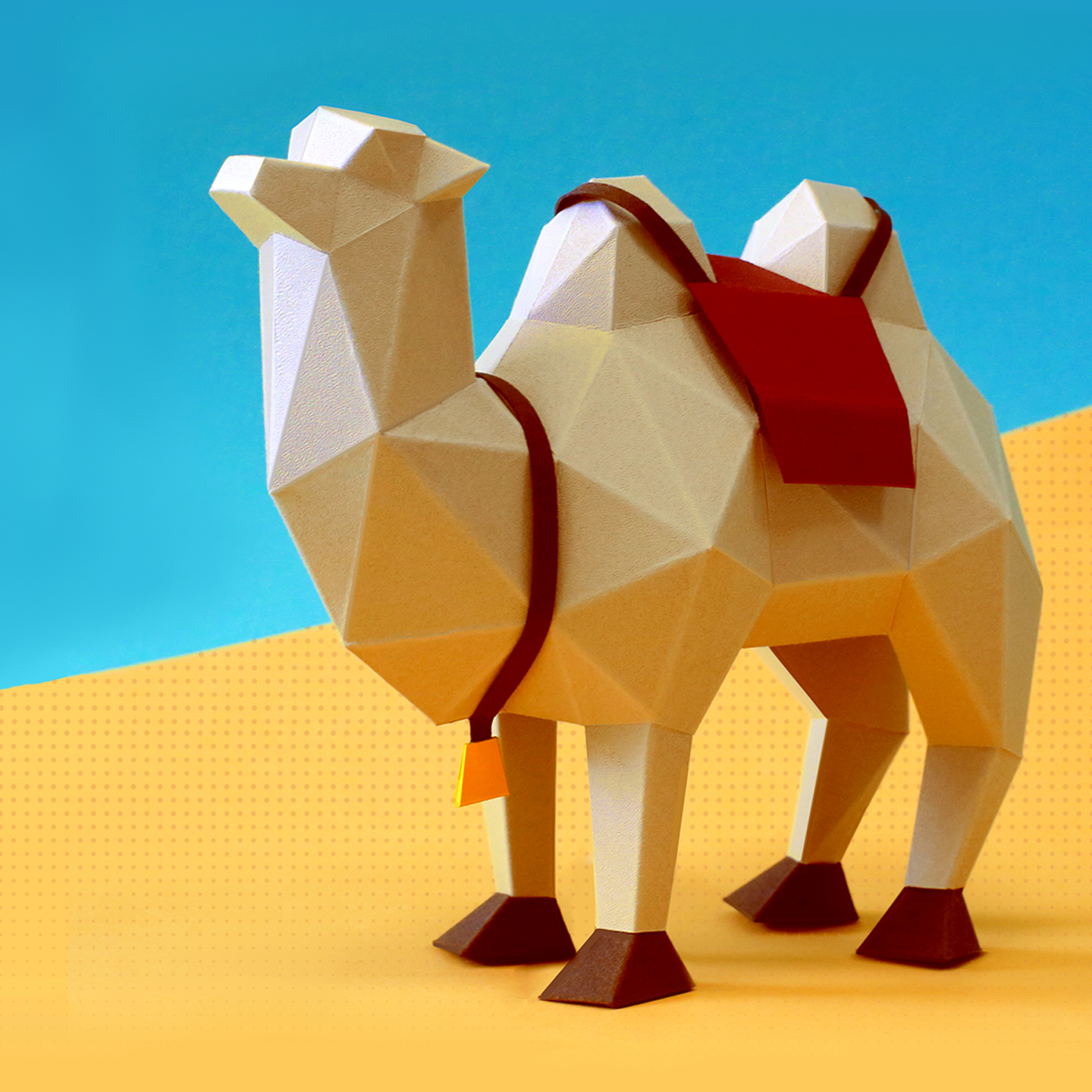 纸米星球骆驼折纸艺术摆件DIY纪念马可波罗诞辰770周年限定版