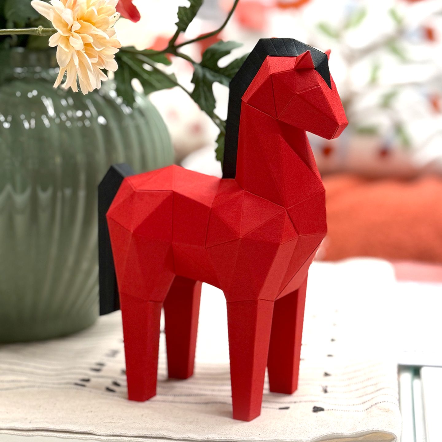 纸米星球马年礼物3D立体折DIY纸艺术摆件新年创意礼,玩具/童车/益智/积木/模型,手工折纸/剪纸书,淘宝优惠券,粉丝福利购,淘宝优惠卷