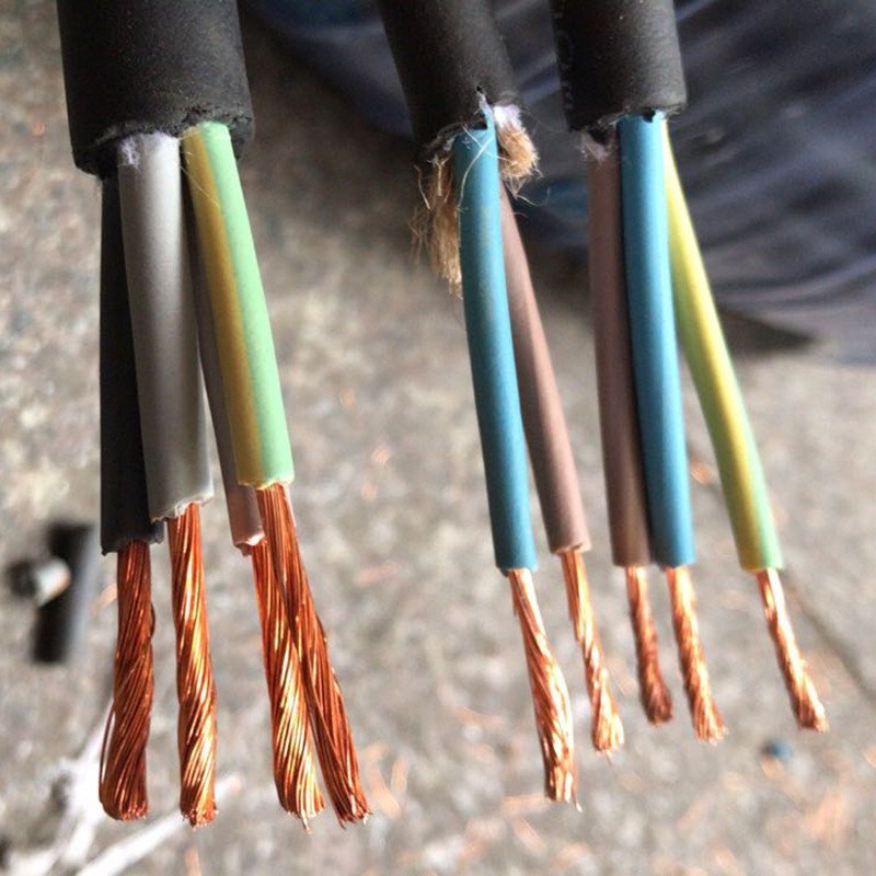 YC/YCW橡胶软电缆线纯铜芯橡套国标2/3/4/5芯10/16/25/35平方电线