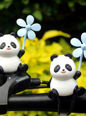 创意可爱小风车竹蜻蜓电瓶自行汽车载电动摩托装饰送闺蜜礼品