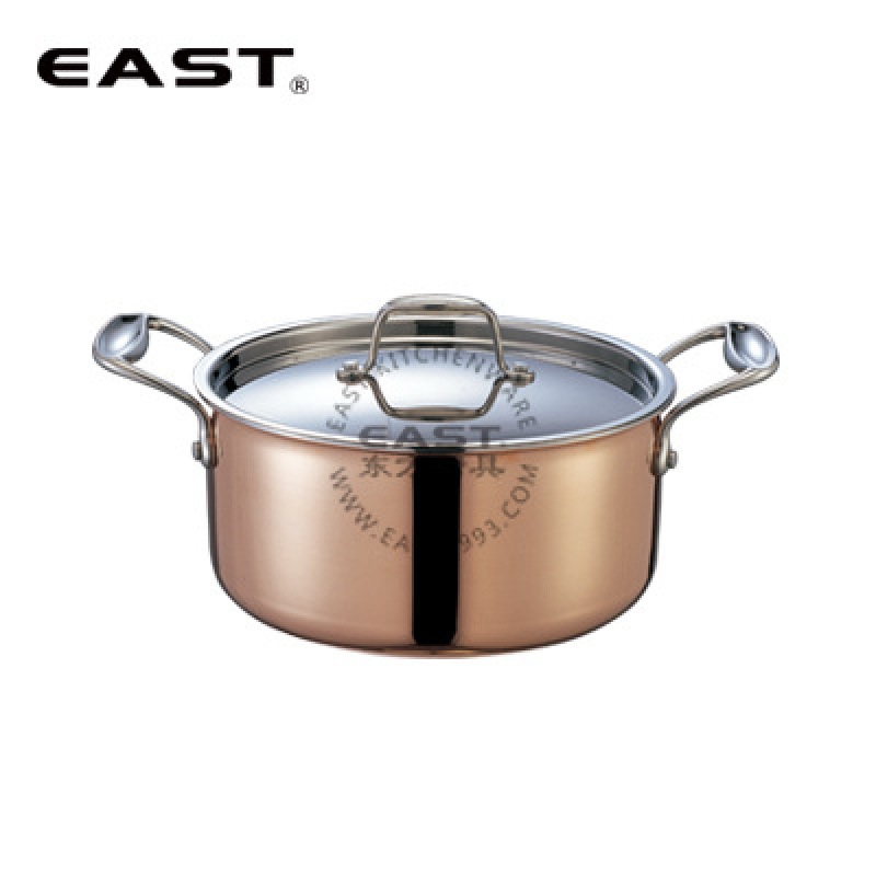 三层铜双耳锅【EAST东方厨具】