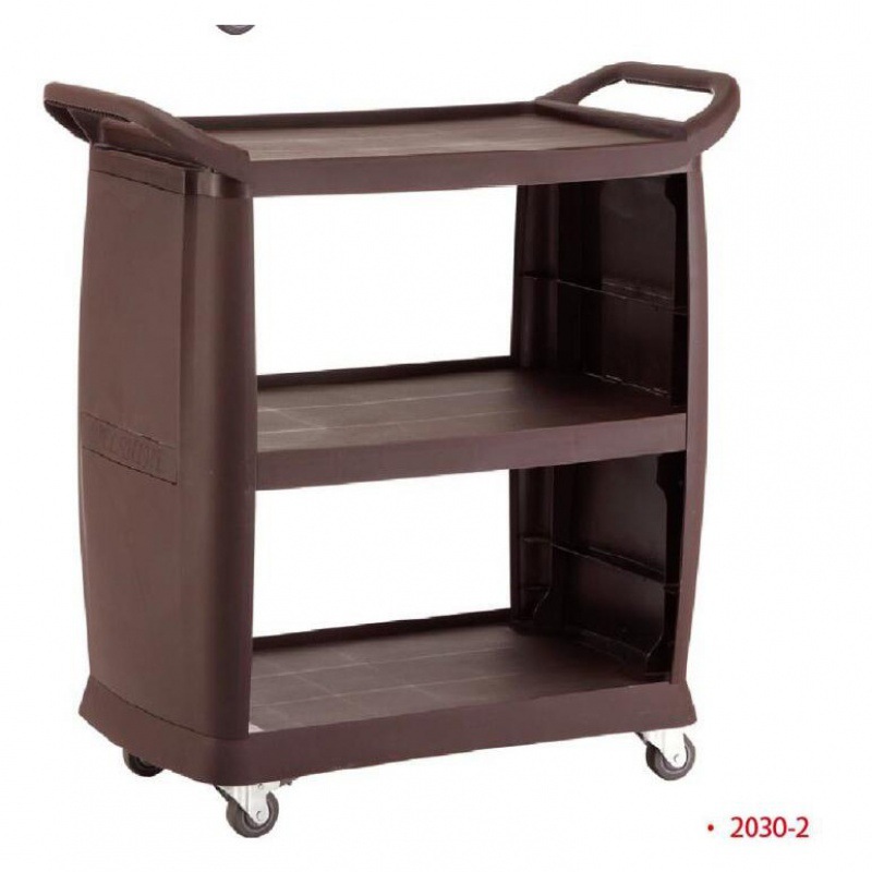 加厚塑料静音服务车送餐车地哩车 酒店饭店厨房酒楼惠而信收餐车