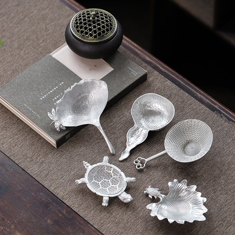 纯锡茶滤手工锤纹树叶茶漏滤茶器茶叶过滤网茶隔功夫茶具配件,3C数码配件,USB多功能数码宝,淘宝优惠券,粉丝福利购,淘宝优惠卷