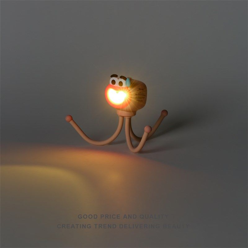 创意搞怪章鱼小夜灯宿舍床头气氛灯便携可爱桌面摆件手机支架台灯,居家布艺,窗帘面料,淘宝优惠券,粉丝福利购,淘宝优惠卷