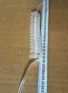 6x4新款黑色蓝色红色透明申缩弹簧管2米