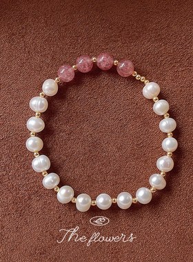 淡水珍珠手链合集l!手作设计感森系清新轻奢首饰工厂饰品手饰