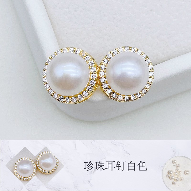 S925银针e淡水面包珍珠项链女轻奢小众颈链妈妈款锁骨链送闺蜜礼