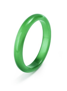 猫眼石手镯10-12mm扁条v少女款银灰色猫眼石手镯仿玉玻璃手镯