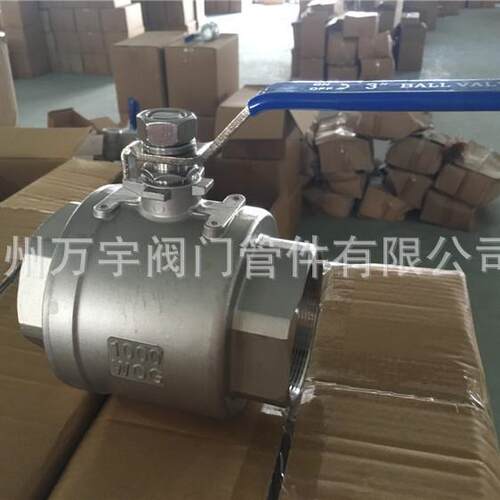 不锈钢两片式DN80螺纹球阀不锈钢丝扣04球阀Q11F片式球阀