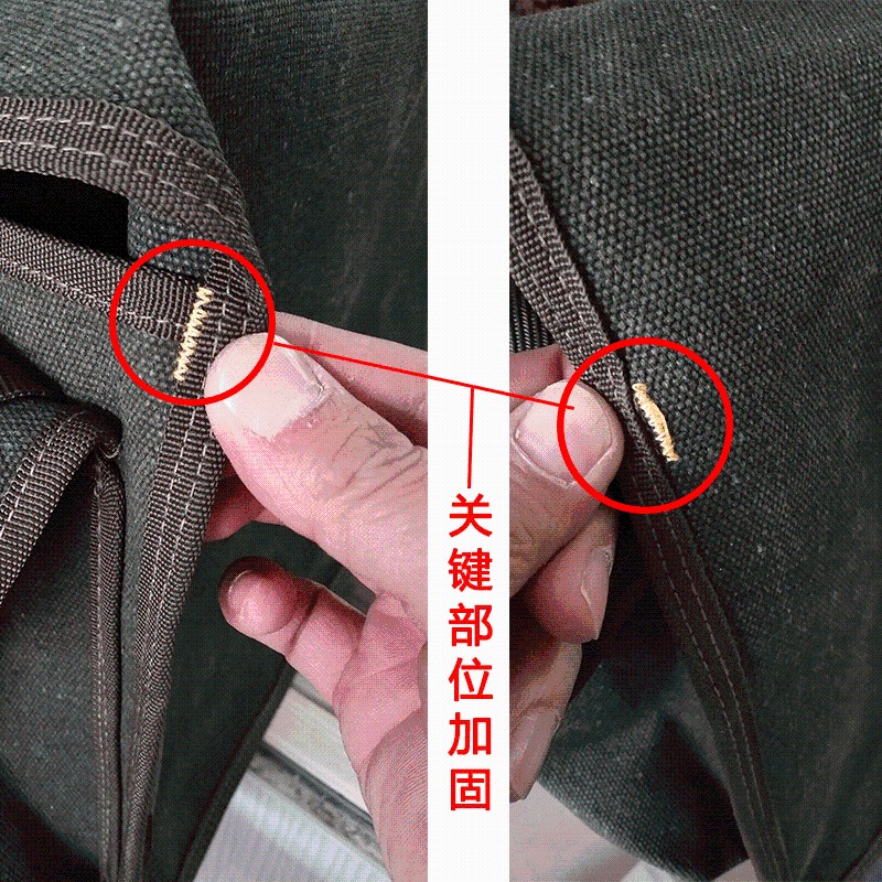 加厚耐磨帆布包电工大p容量维修安装五金工具劳保加大号斜挎袋