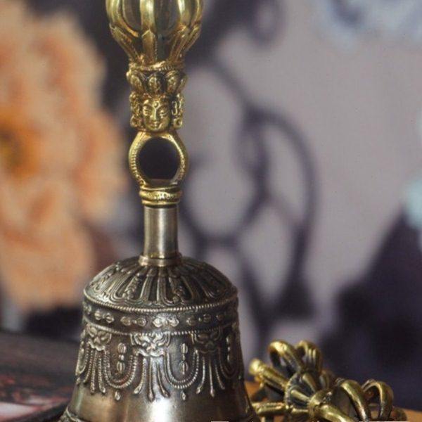 金刚铃杵西藏民族乐器尼泊尔手工纯铜九五股摇铃法铃碰钟降魔法铃