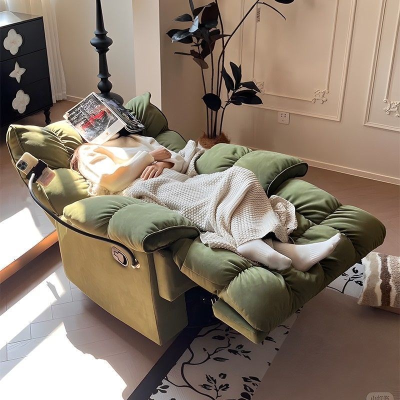 懒人沙发客厅2025新款多功能太空舱可躺可睡单R人沙发椅旋转休闲