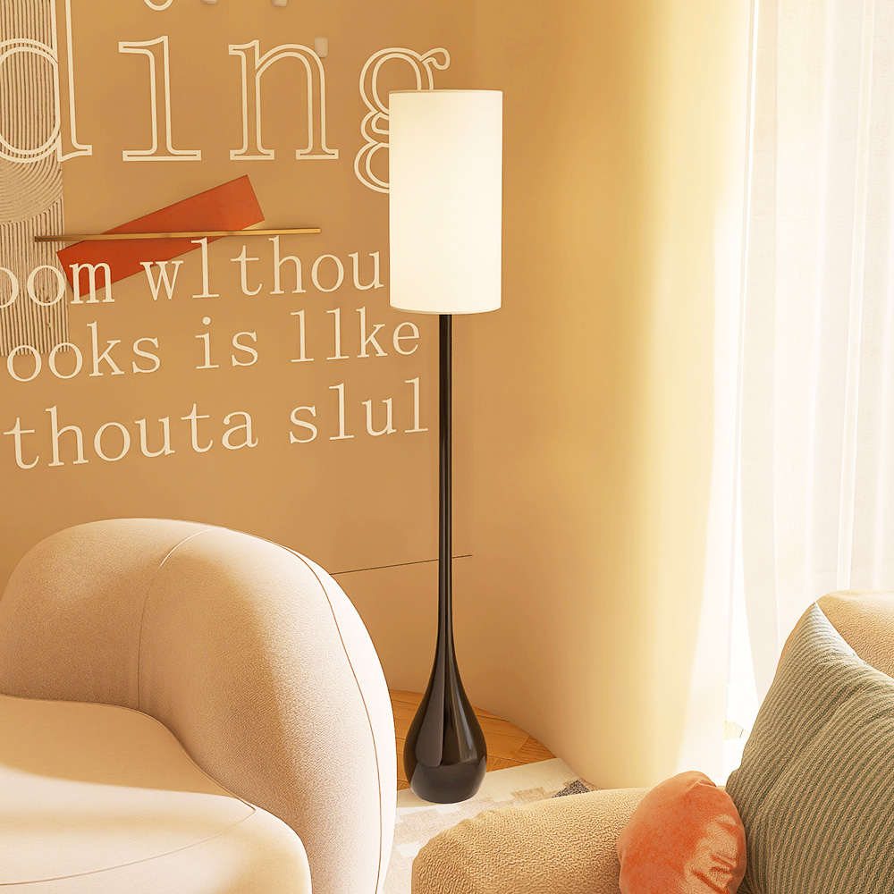 创意水滴a落地灯客厅书房北欧现代简约卧室M床头轻奢风极简立式台