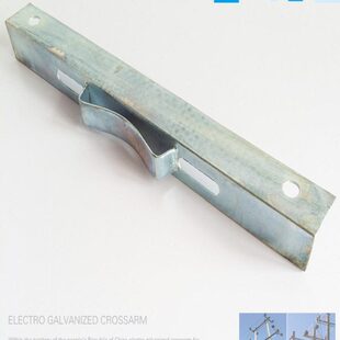 电线杆二线横担80电缆架空电力四线瓷瓶抱箍 L型角铁支架角担横担