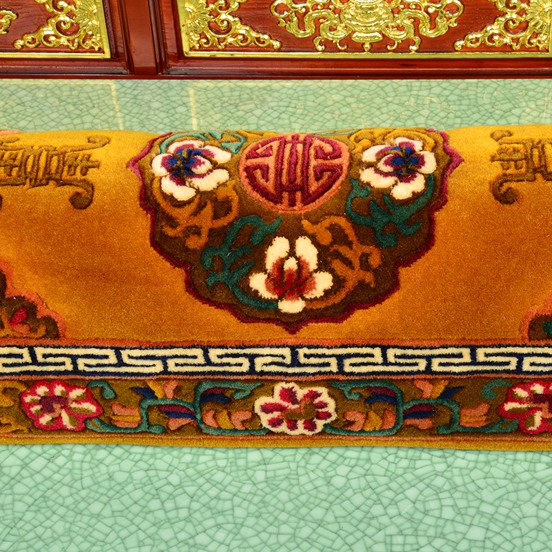 藏式法座沙发h坐垫靠背背纯羊毛柔软靠垫沙发垫扶手家居常用一对