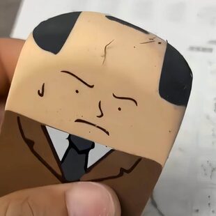 秃头大叔橡皮创意搞笑卡通可爱趣味橡皮擦小学生美术素描专用文具