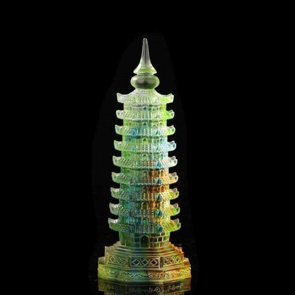 琉璃文昌塔摆件九层七彩水晶琉璃佛塔公桌书桌摆设客厅装饰品,饰品/流行首饰/时尚饰品新,摆件,淘宝优惠券,粉丝福利购,淘宝优惠卷